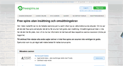 Desktop Screenshot of freespins.se