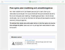 Tablet Screenshot of freespins.se